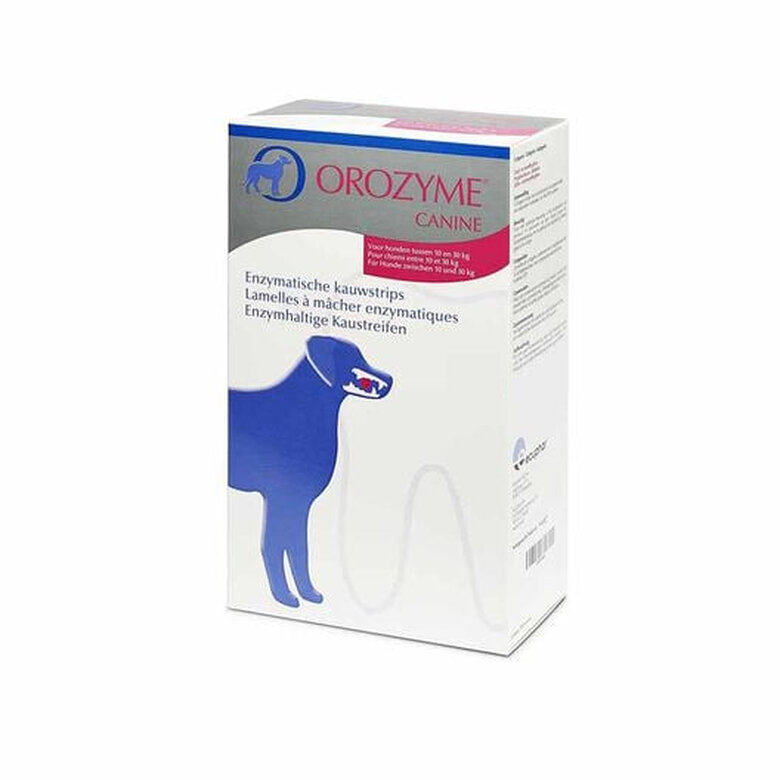 Ecuphar Orozyme Tiras Dentífricas Enzimáticas para perros de raza mediana, , large image number null